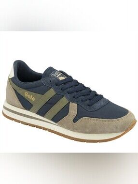 Gola Men's Daytona Chute Trainers Navy Olive Size 10